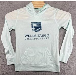 Levelwear Wells Fargo Championship T-Shirt Hoodie Green PGA Quail Hollow Small S